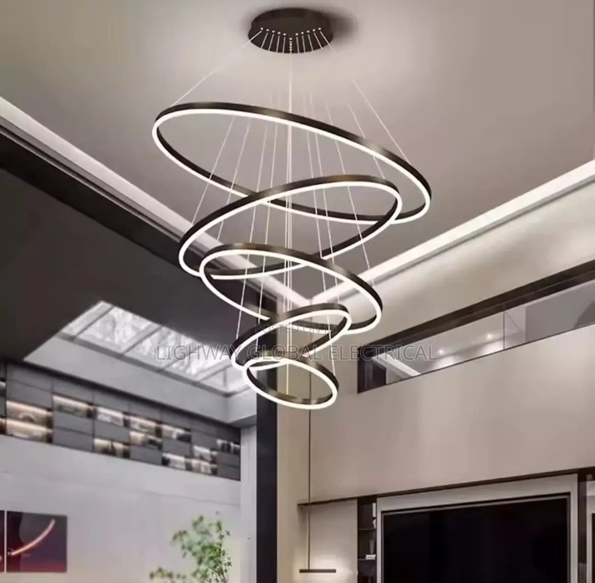 5 Ring Chandelier