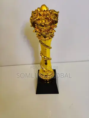 Gold Trophy Plaque King