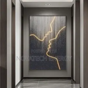Abstract Kissing Led Wall Frame Light for Luxury Beautifications
