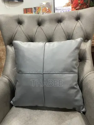 Ash Grey Fibre Throw Pillow