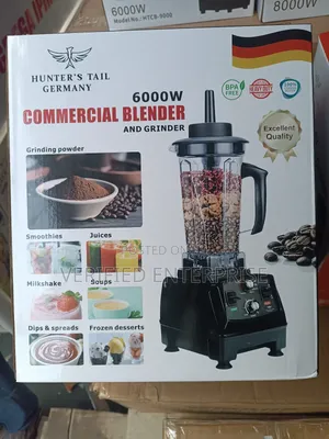 Hunters Tail Commercial Blender and Grinder - 6000 Watts