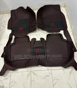 High Quality Toyota Avalon Tiles Logo Leather Mat