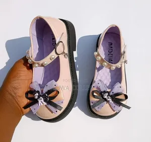 Girls’ Genuine Leather Buckle Strap Mary Jane Flats