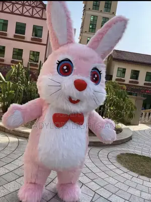 Inflatable Short Ear Pink Rabbit