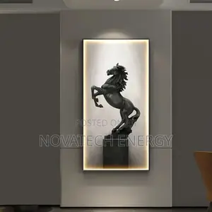 Horse Design Led Wall Frame Light