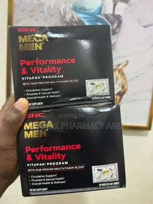 Gnc Mega Menperformance And Vitality Vitapak Program- 30servings