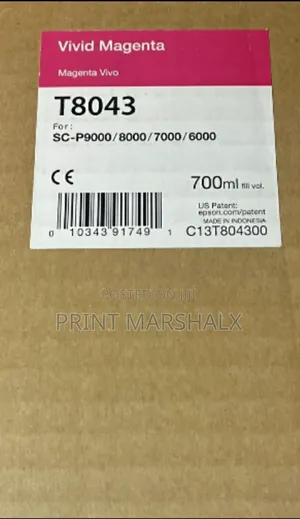 Epson Ultrachrome Hd T8043 Inks for Epson P6000, P7000, P8000, P9000