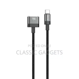 Green Lion Usb-C to Magsafe 3 Magnetic Charging Cable - Black