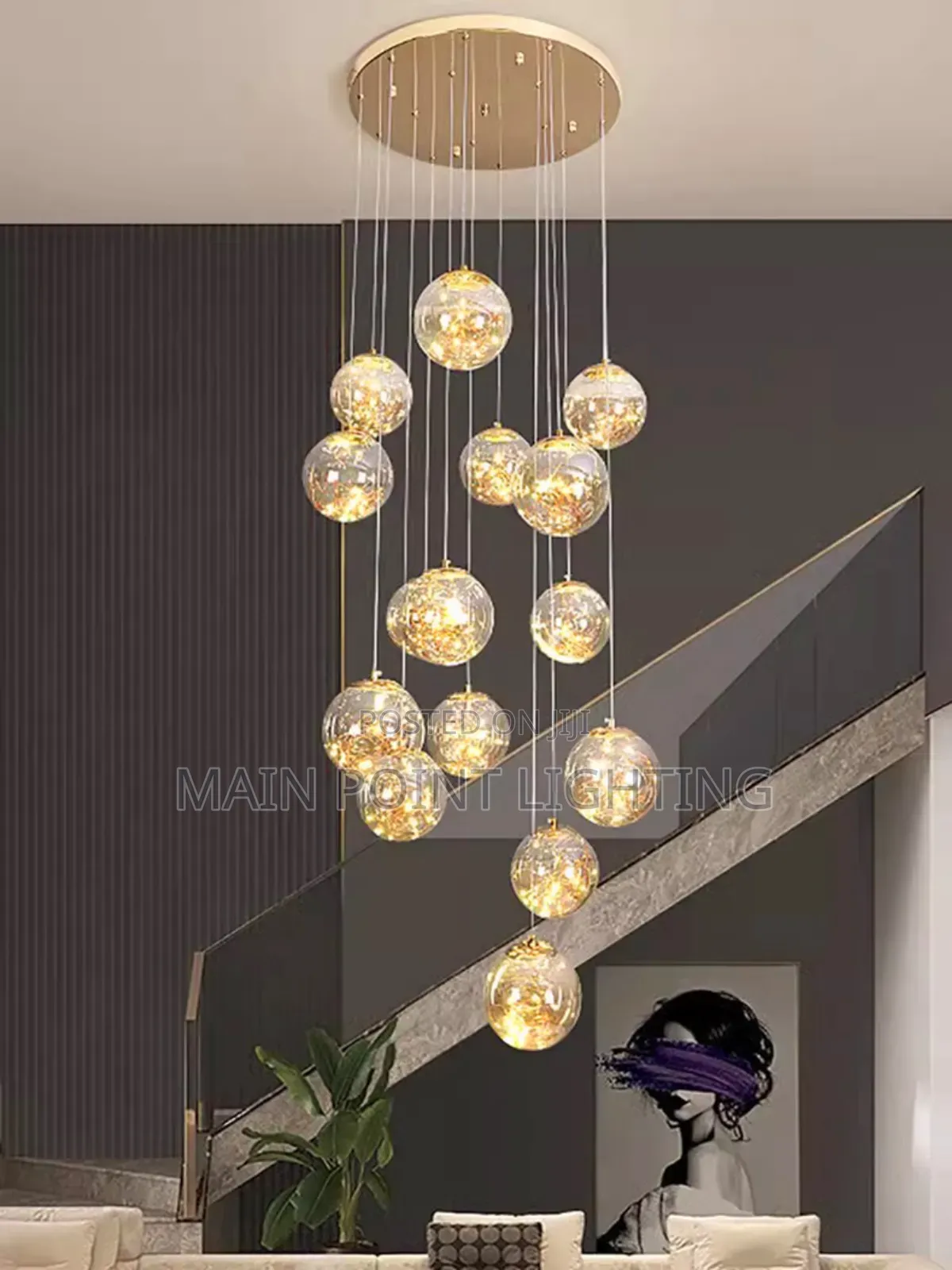 Staircase Chandelier Light