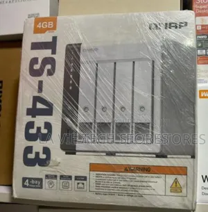 Qnap Ts-433-4g-Us 4 Bay Nas With Quad-Core Processor, 4 Gb Ddr4 Ram