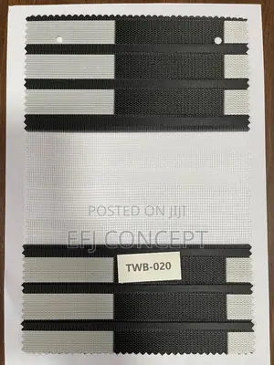 Day And Night Window Blind - Beautiful Thick Grey Pattern