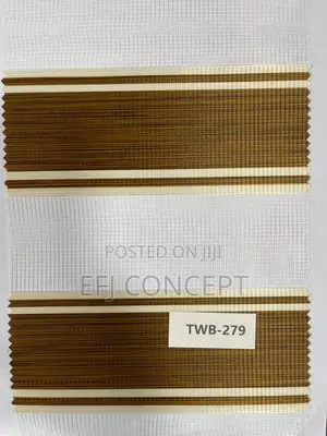 Day And Night Window Blind - Brilliant Light Brown Design