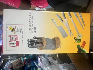 7pcs Stainless Knife Set With Wooden Block