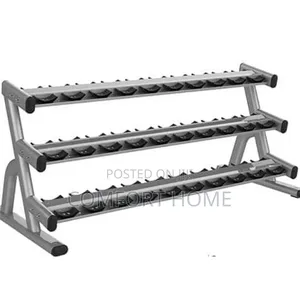 Three Tier Commercial Dumbbell Rack 15 Pairs of Dumbbells