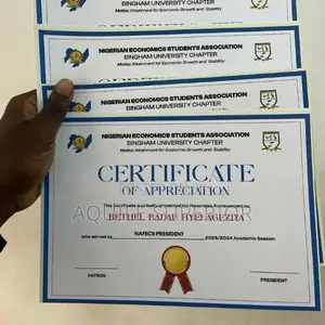 Custom Printed Certificate for Schools