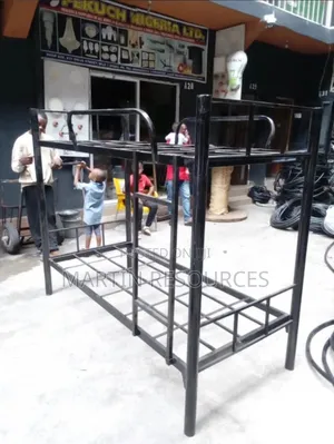 Solid Metal Double Bunk Bed