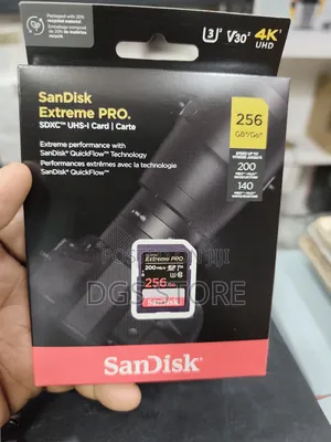 Sandisk Extreme Pro 256gb Sdxc Uhs-1 Sd Card 200mbs