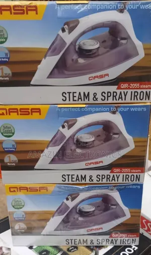 Qasa Steam Iron With 1yr Warranty