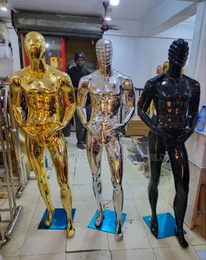 High Quality Gold, Silver, Black, Male Chrome Mannequins