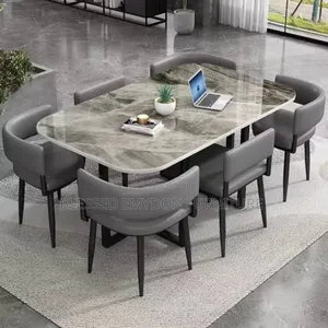 Dining Table Set With Padded Chairs
