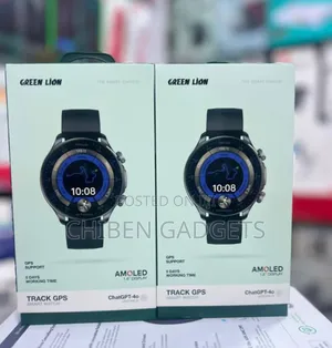 Green Lion Track Smart Watch Black