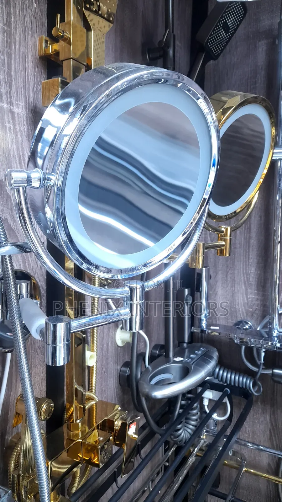 Magnifying Bathroom Led Mirror With Light