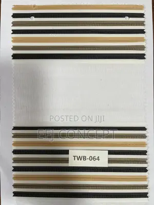 Day And Night Window Blind - Thick Black, Brown And Carton Color