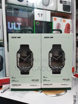 Green Lion Finder GPS Smart Watch - Black