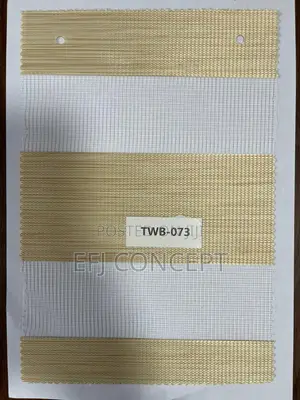 Day And Night Window Blind - Brilliant Broad Beige Line Design