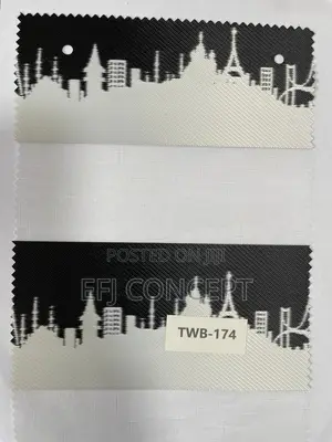 Day And Night Window Blind - Moonlight City Sight View Design