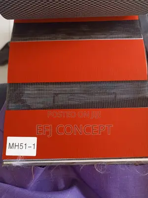 Day And Night Window Blind - Magnificent Shiny Red Design