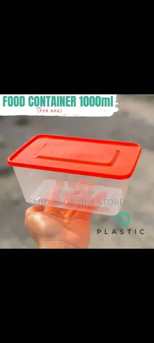 Food Containers With Cover 1000ml Pack of 100pcs