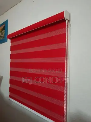 Day And Night Window Blind - Brilliant Red Fine Design