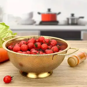 High Quality Stainless Steel Golden Colander(Big)