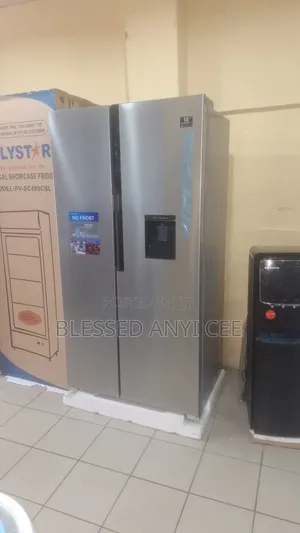 New Polystar 510l Inverter Side by Side Fridge +Dispenser