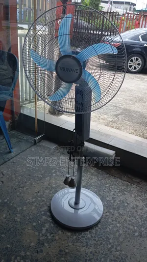 Rechargeable Fan With Led Bulb