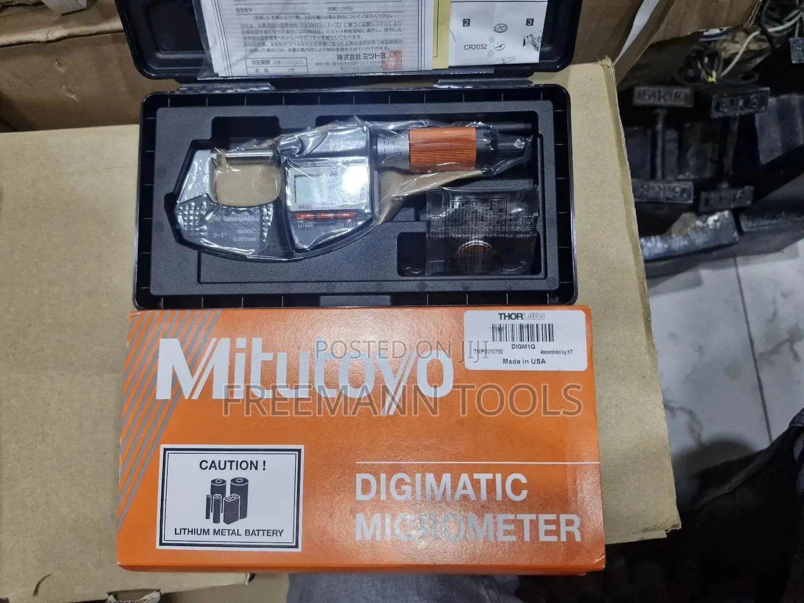 Mitutoyo Digital Micrometer 0-1"