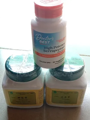 Doctor's Best Serapeptase 120,000spu,90caps and Chinese Tea