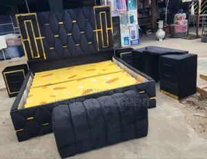 Upholstery 6 by 6 Bedframe With Mirror
