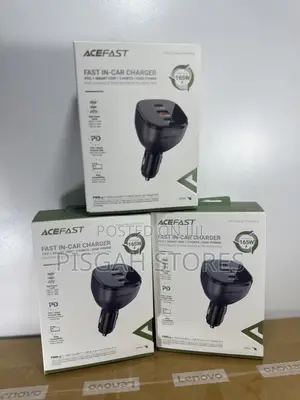 Acefast 165watts 3-Port Fast-in-Car Charger