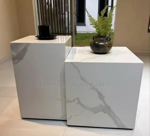 Unique Quality Marble Stools, 2 In 1.