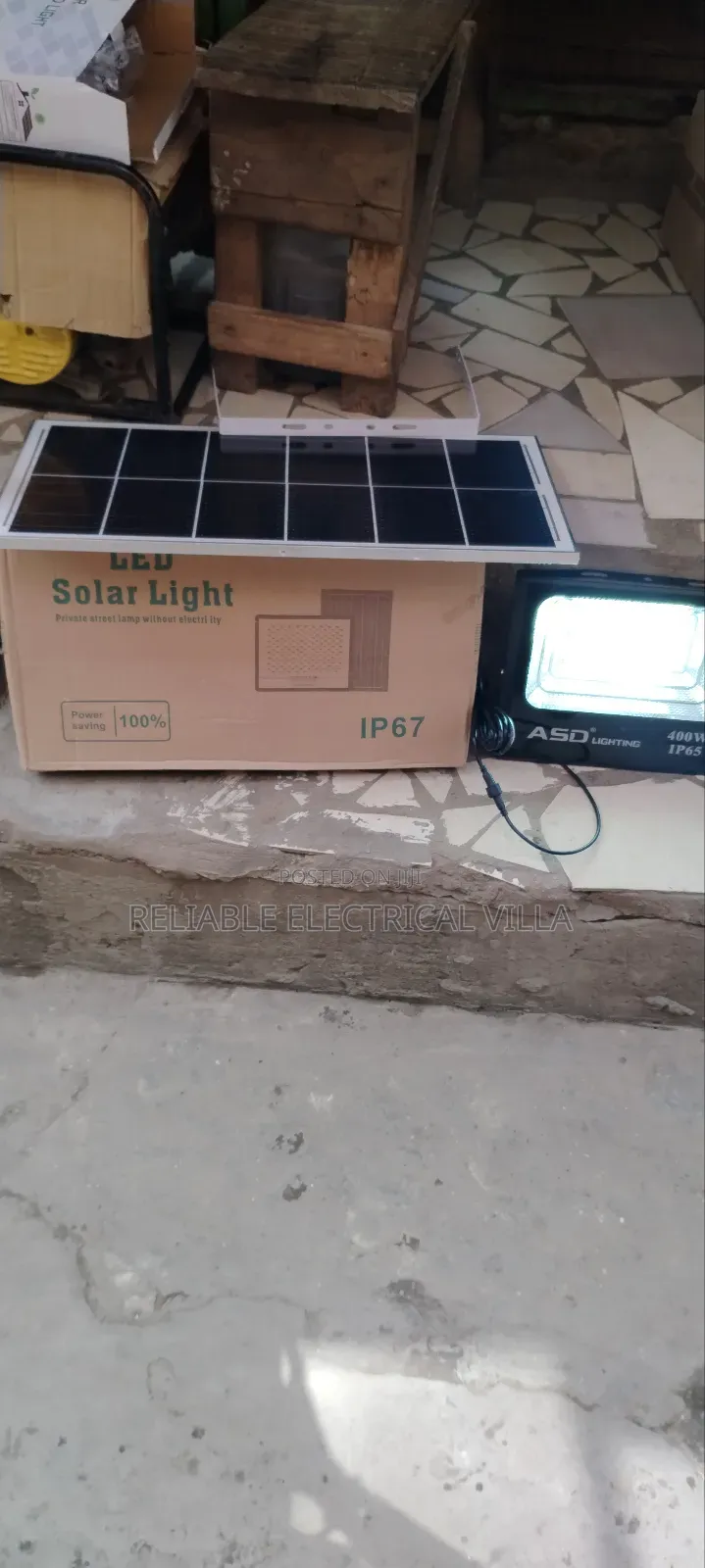 Solar Light With Separate Panel