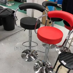 Barstool Adjustable Chair With Back Rest