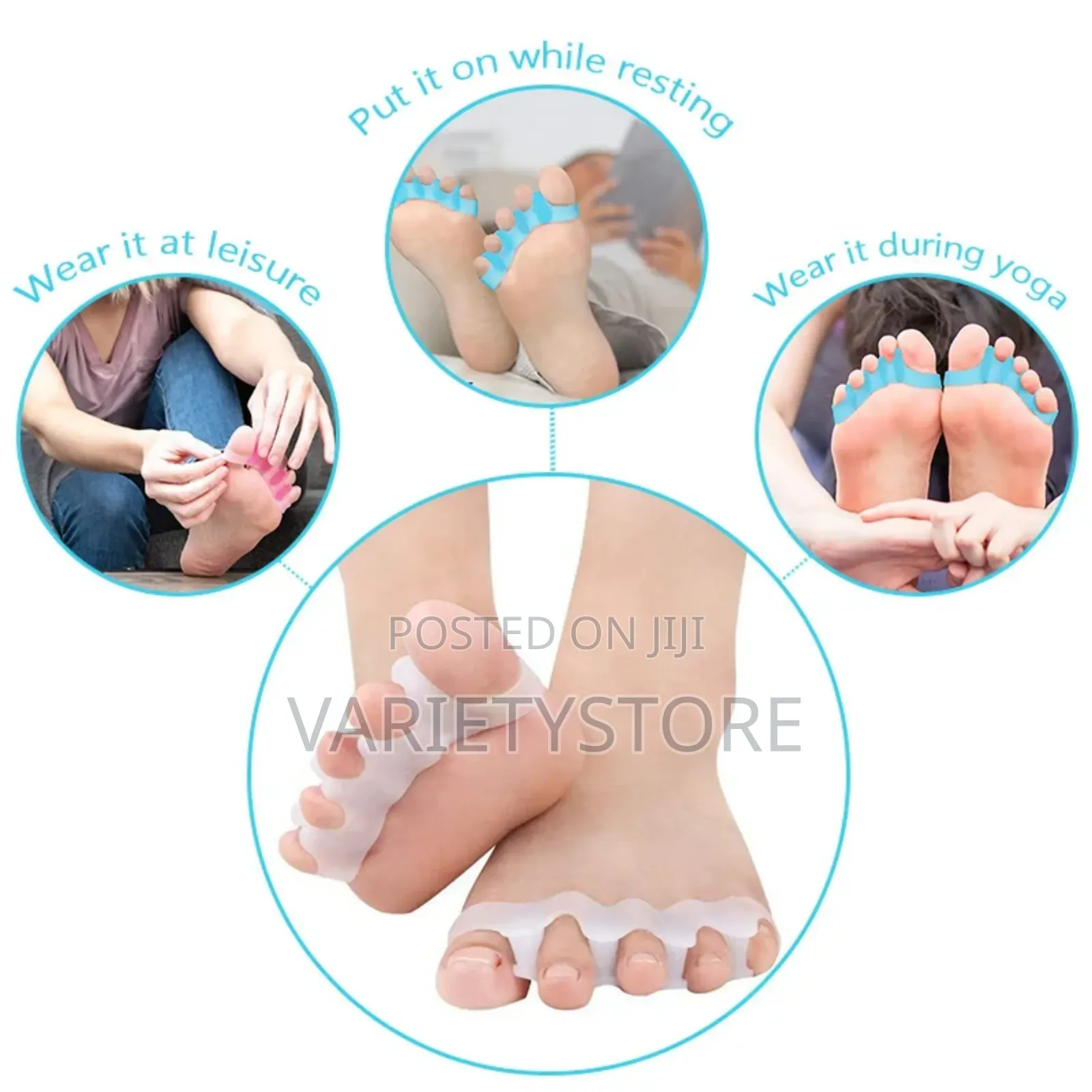 Silicone Toe Separator, Bunion Corrector Toe Spacers