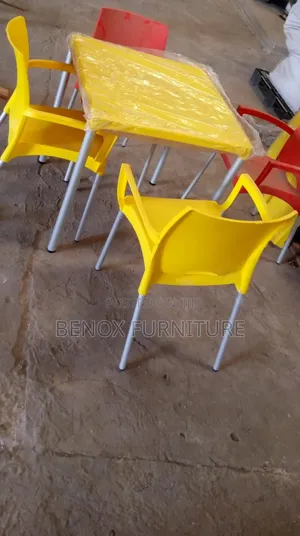 Complete Sets of Plastic Chairs and Table