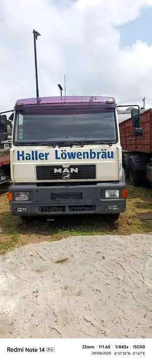 Super Clean Foreign Used Man Truck 20.284 Flatbed Truck
