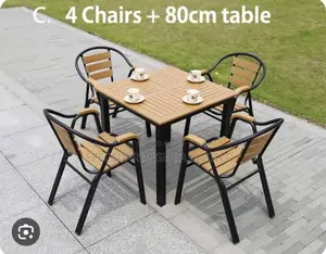 Contemporary Outdoor Table Set 