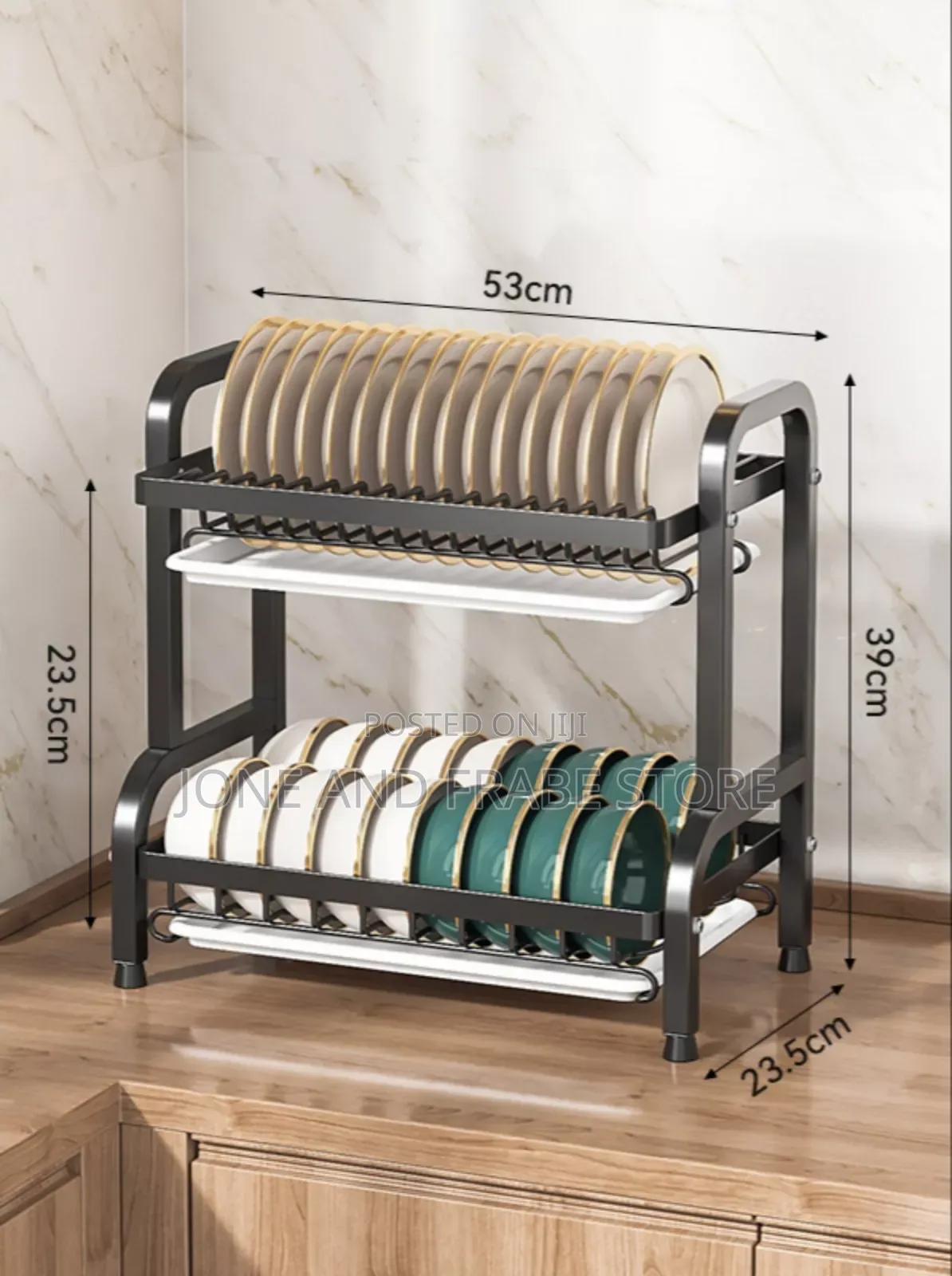 2 Layer/Tiers Plate Rack
