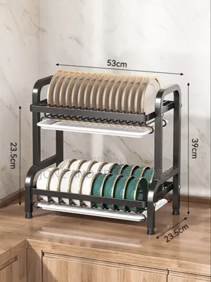 2 Layer/Tiers Plate Rack