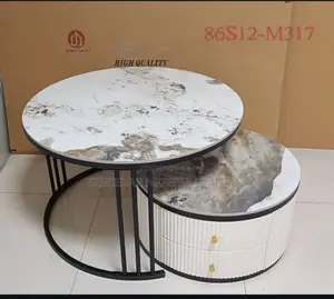 Round Marble Top Center Table